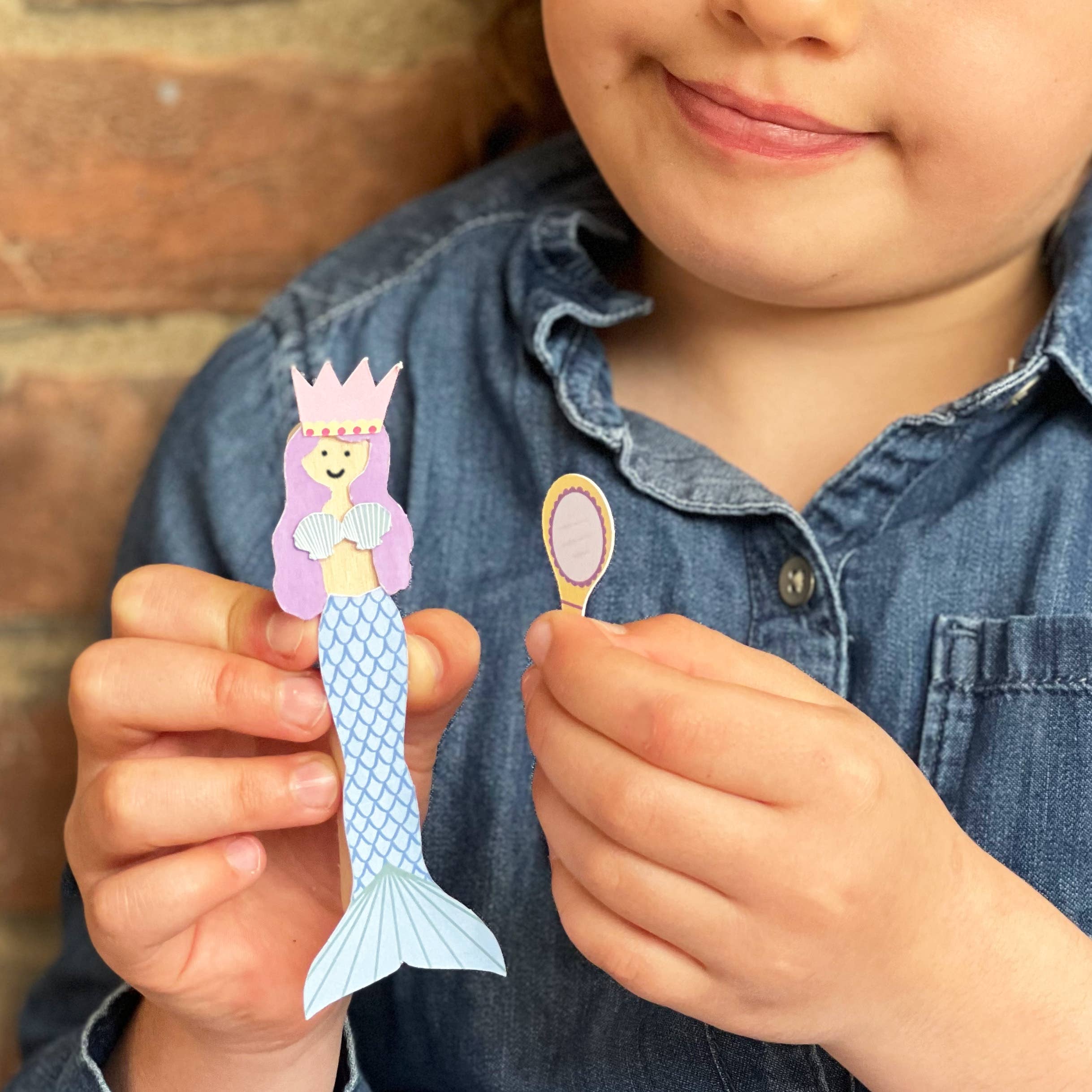 Cotton Twist Make Your Own Mermaid Peg Doll - Image 3