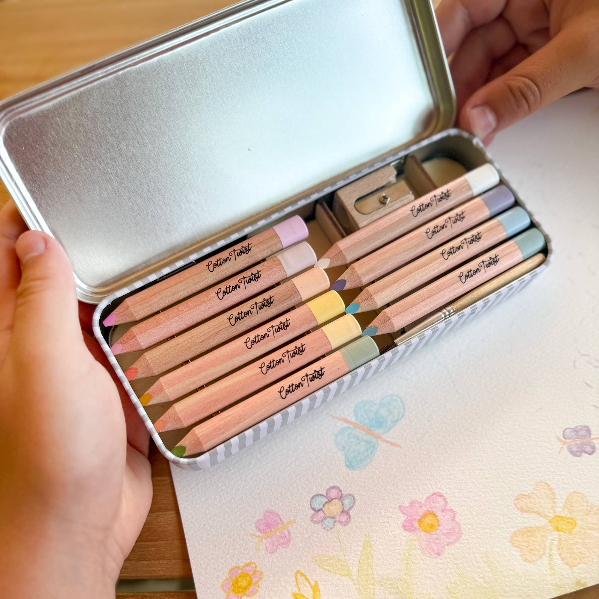 Cotton Twist Pastel Mix Watercolour Pencils Set - Image 8