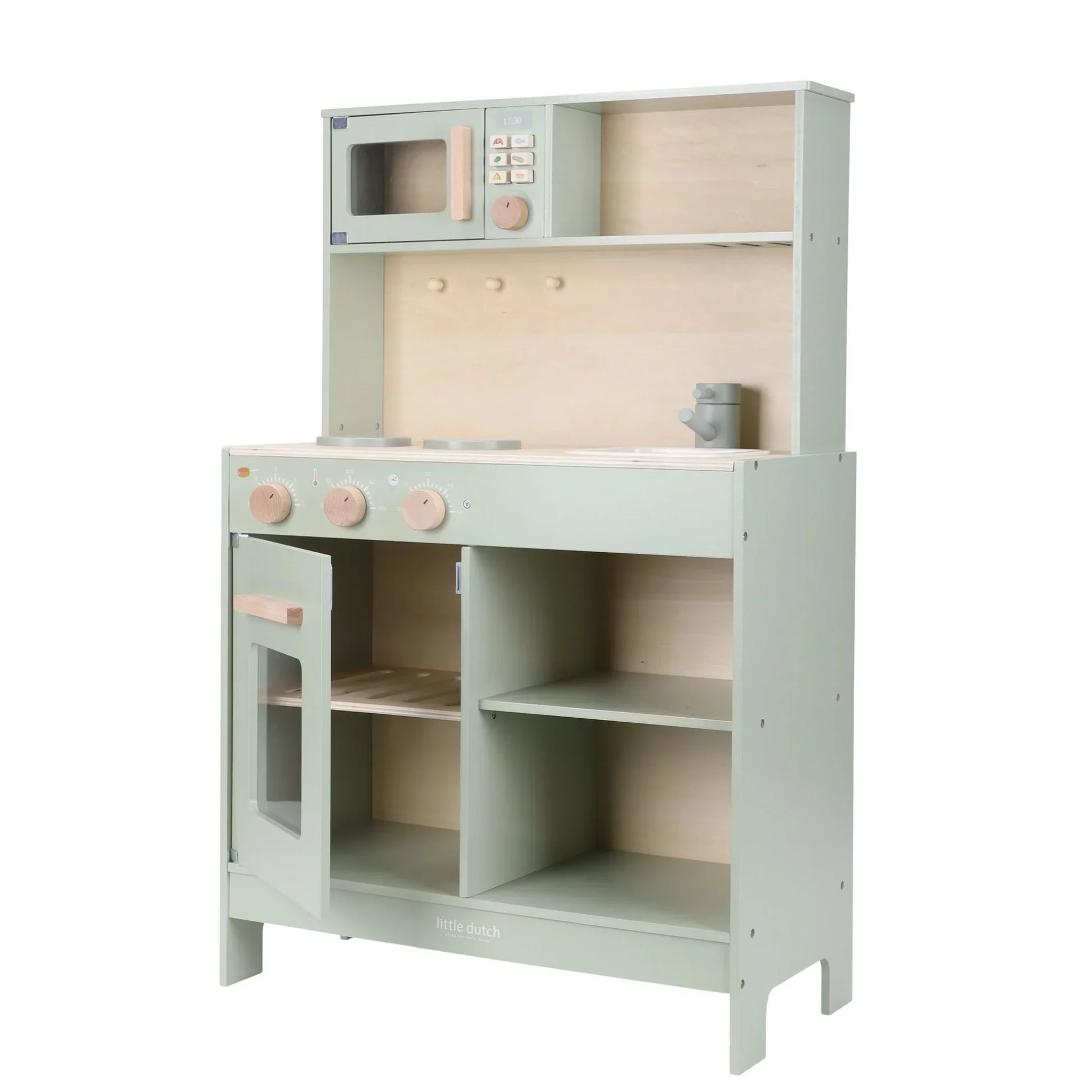 Little Dutch Wooden Play Kitchen - Mint - Image 3