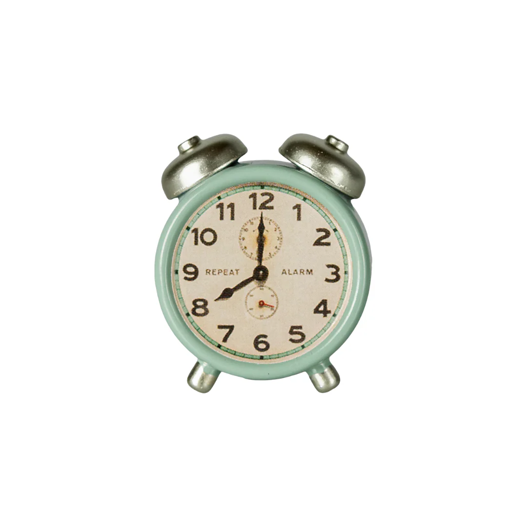 Maileg Alarm clock, Mouse - Mint