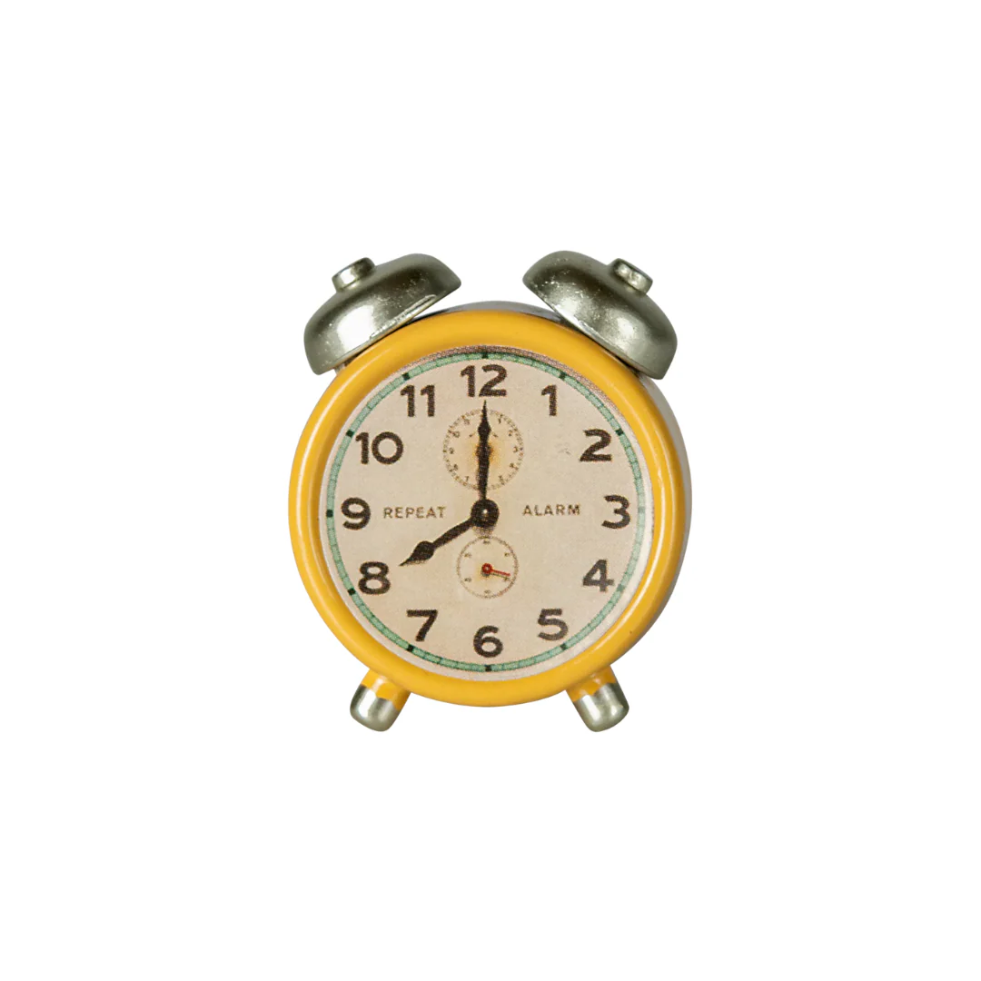 Maileg Alarm clock, Mouse - Yellow