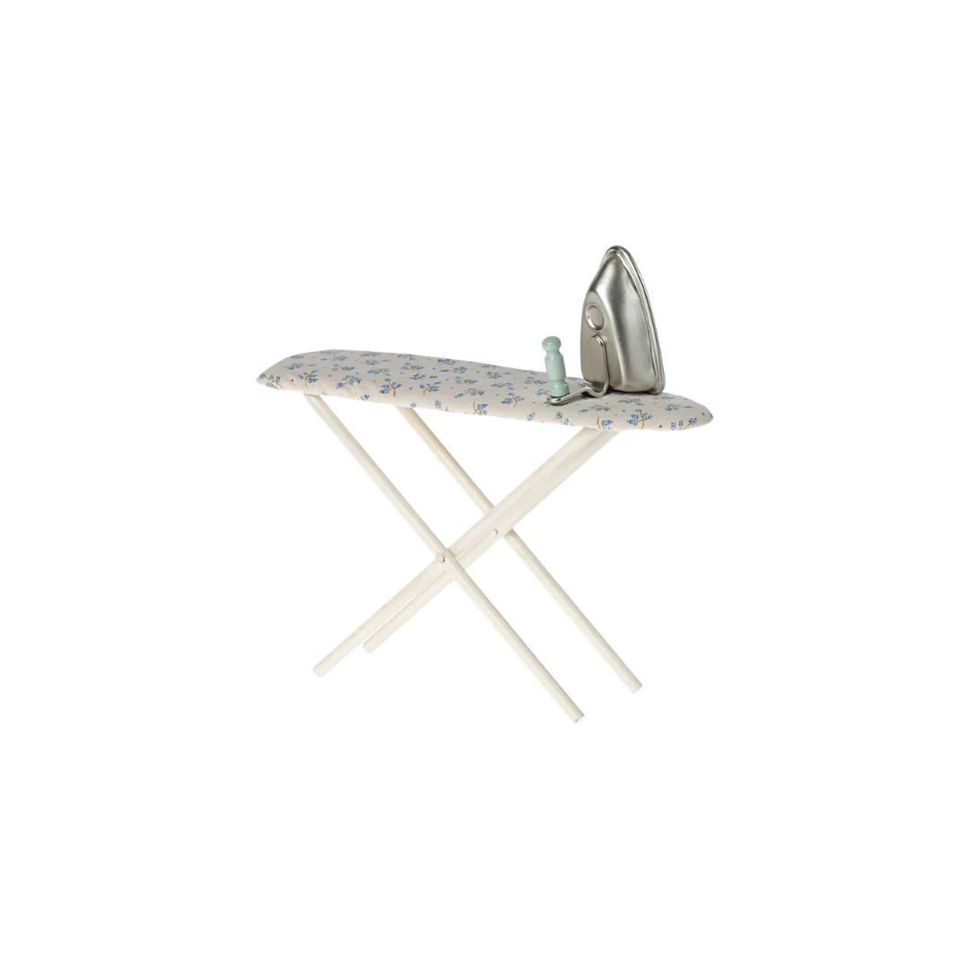 Maileg miniature iron and ironing board