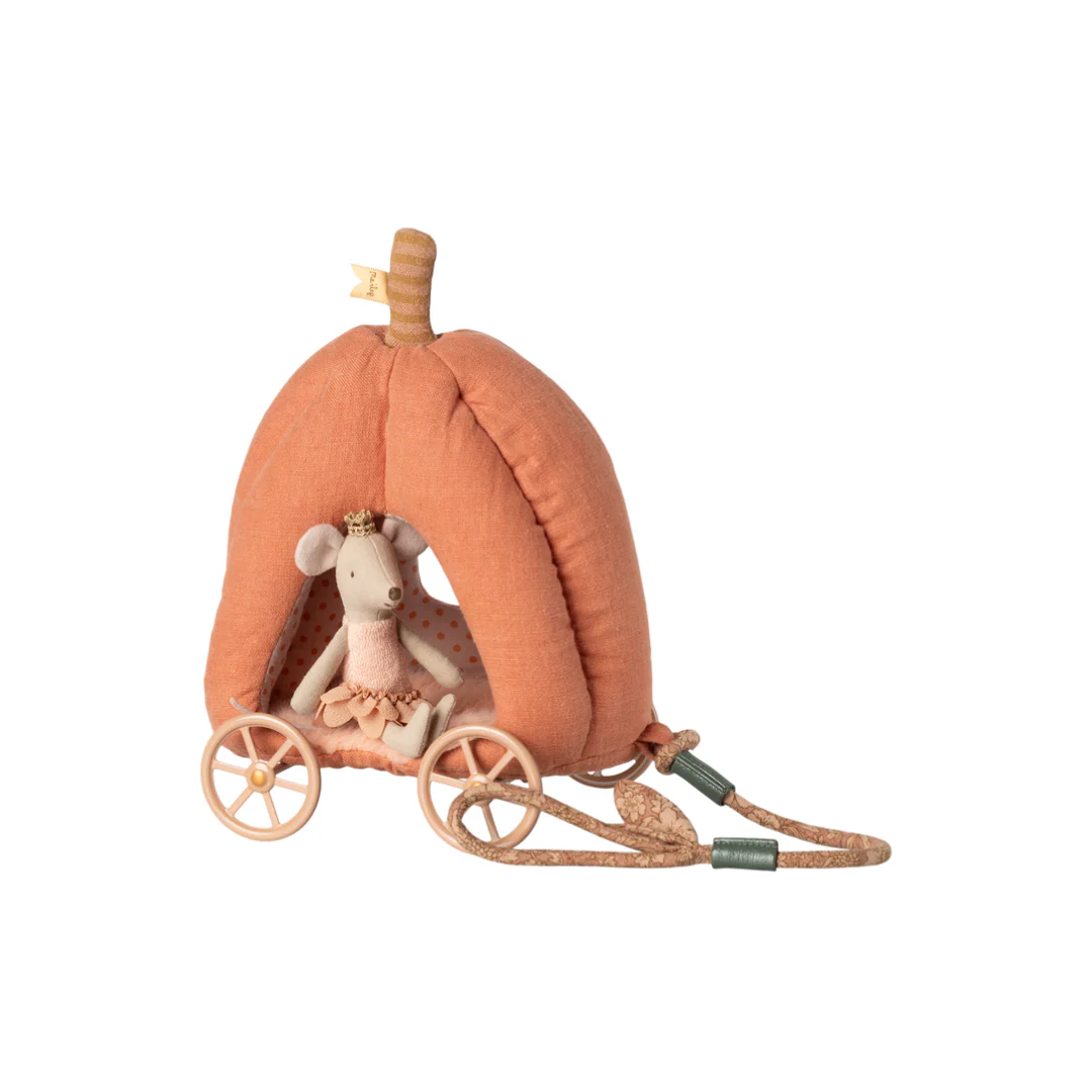 Maileg Pumpkin Carriage, Mouse - Image 4