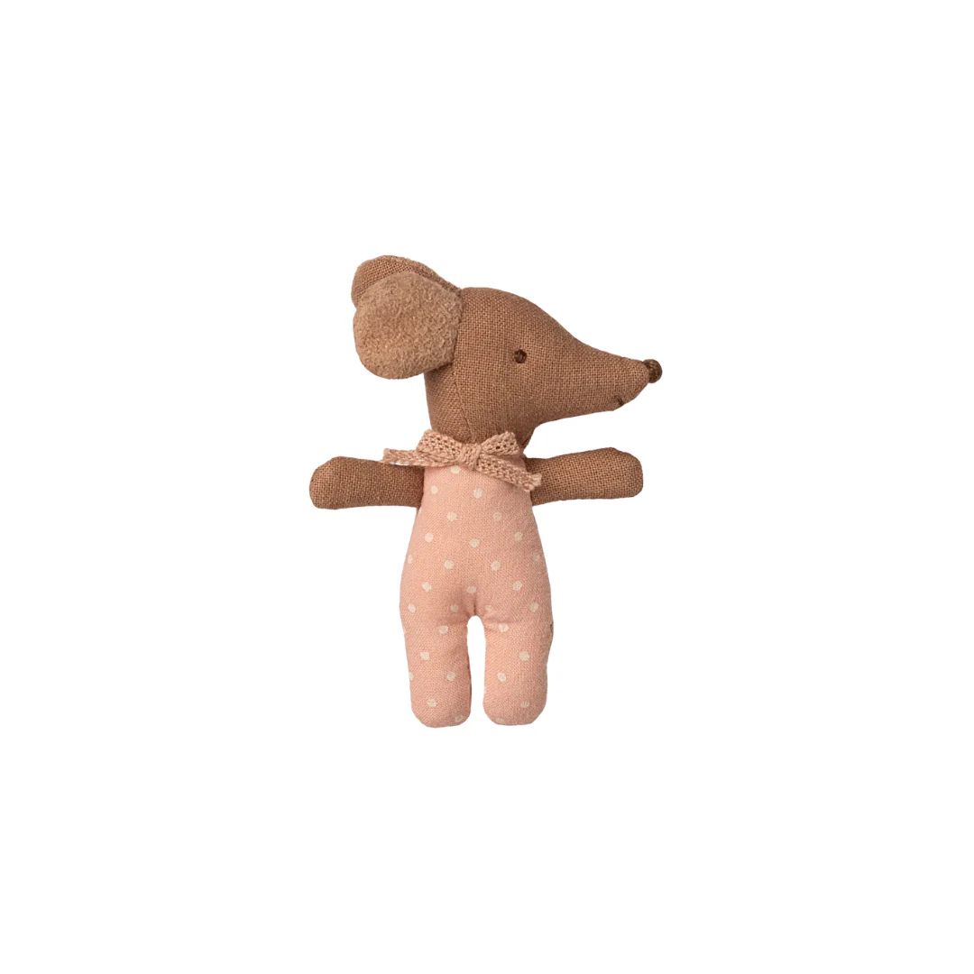 Maileg Sleepy wakey baby mouse in matchbox - Rose - Image 3