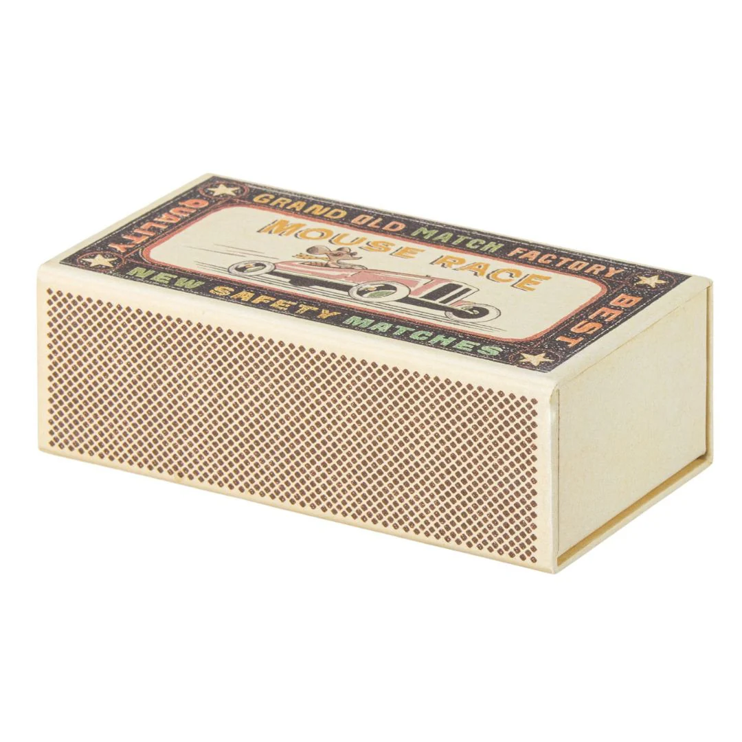 Maileg Big Sister Mouse in a matchbox, White pretty dress - Image 3