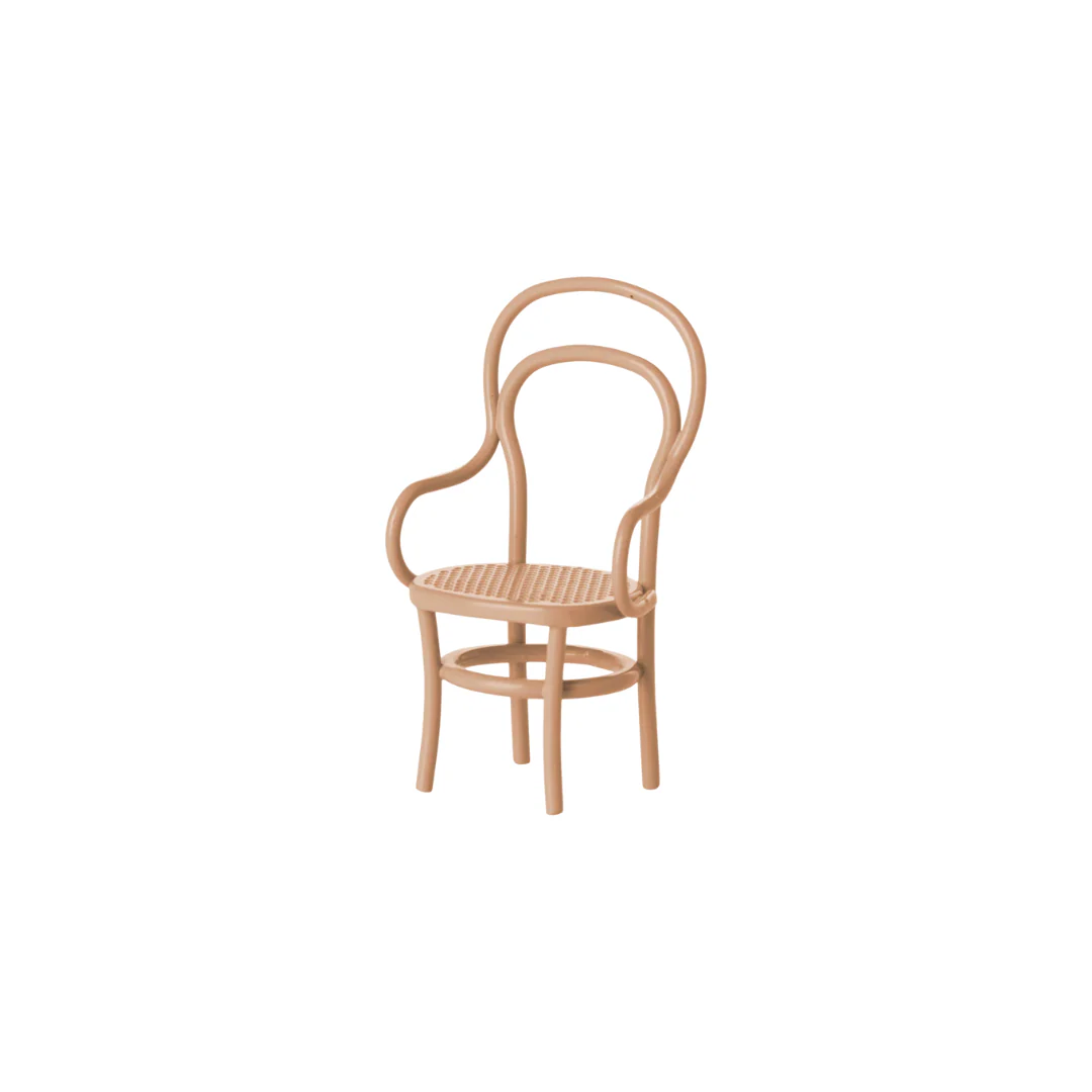 Maileg Vintage chair, Mouse - Dark powder