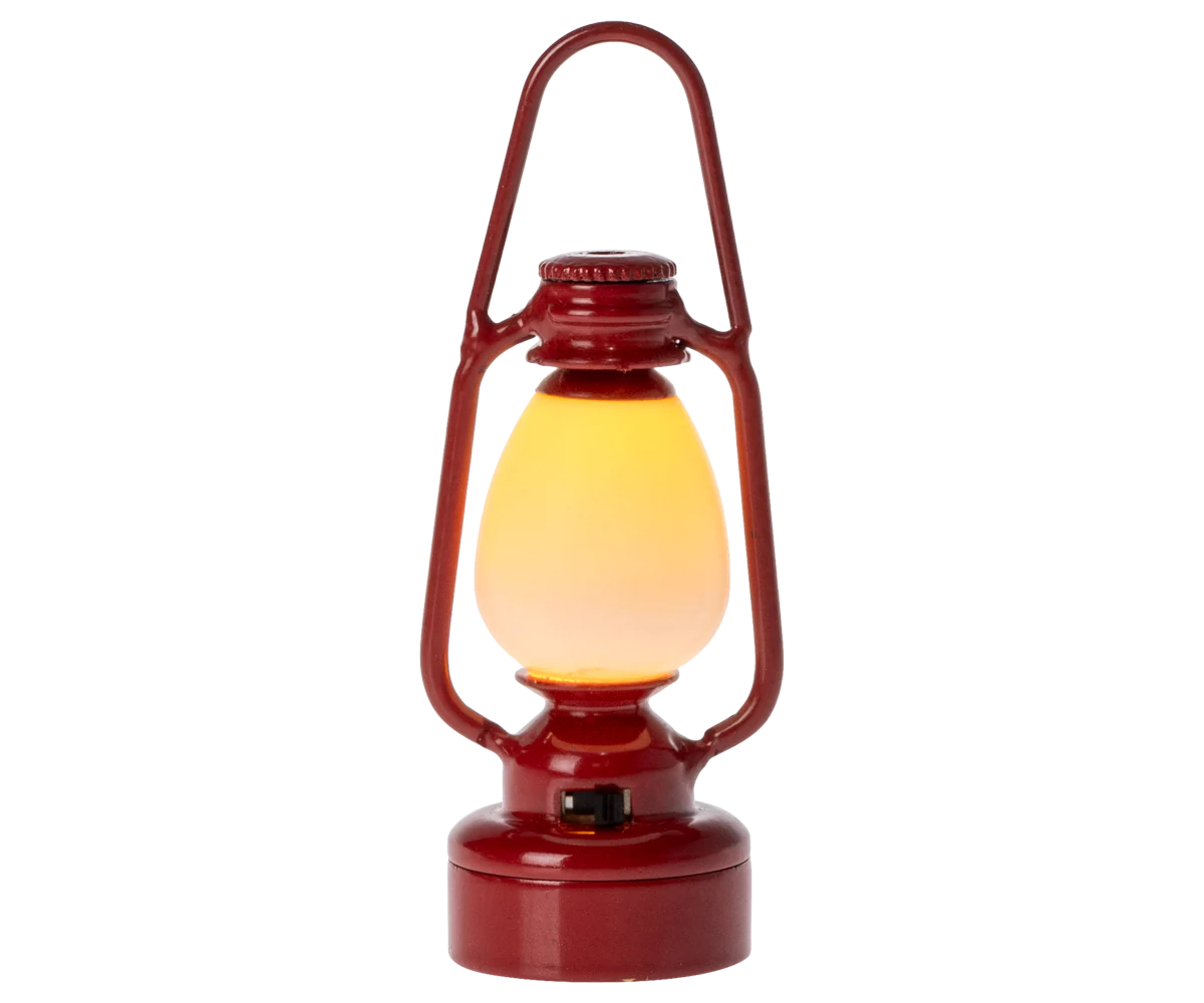 Maileg Vintage Lantern Mouse, Red - Image 3