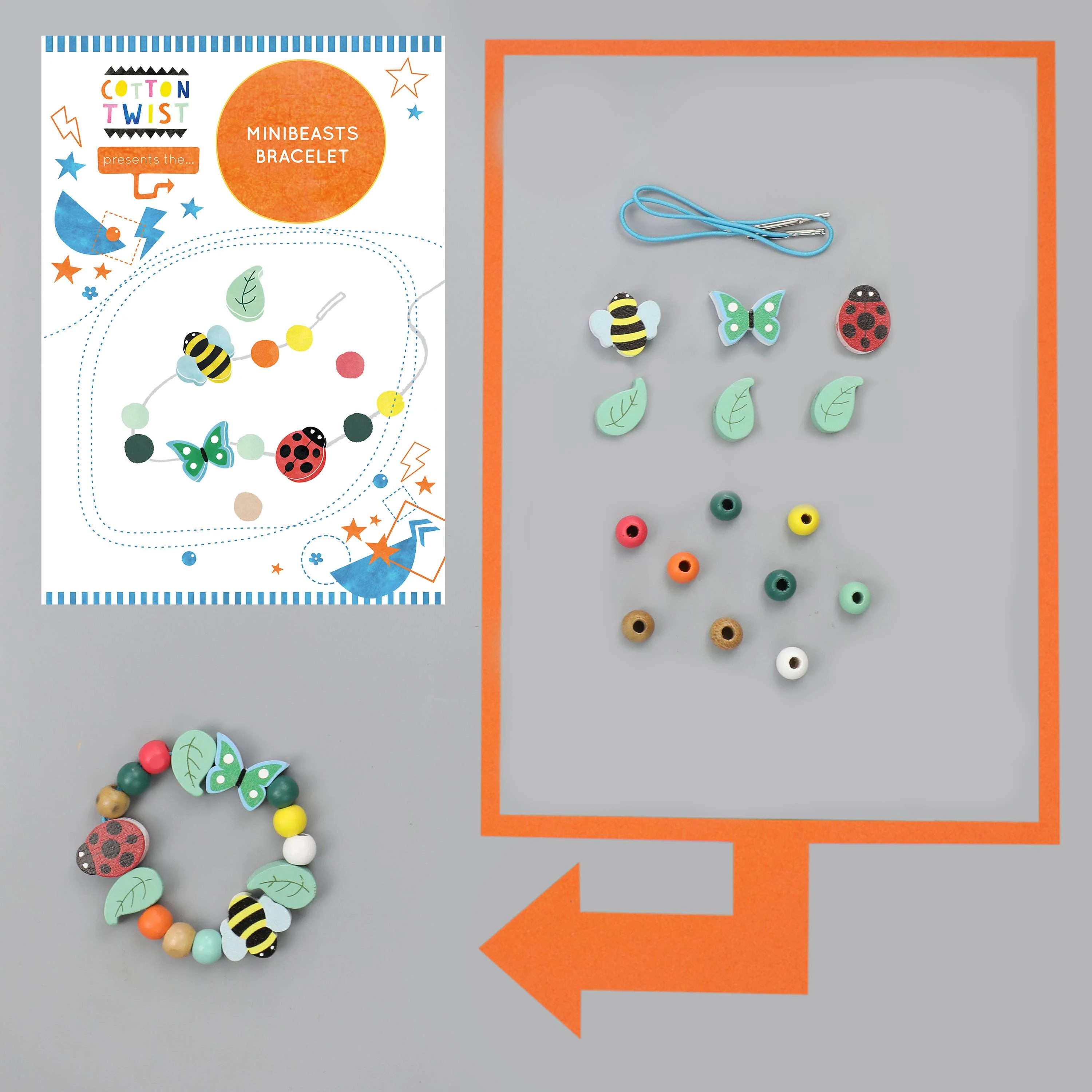 Cotton Twist Make Your Own Minibeast Bracelet - Image 4