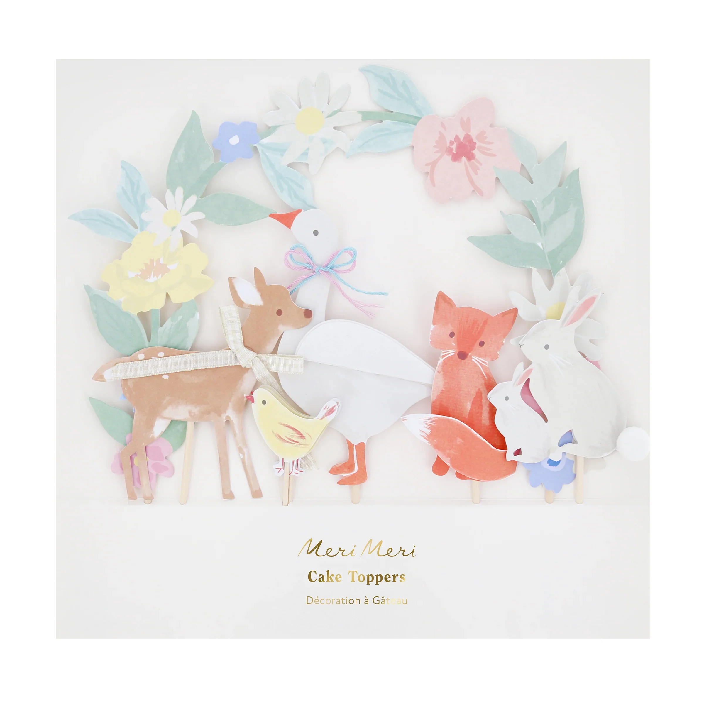 Meri Meri Little Animals Cake Toppers (x 8) - Image 7