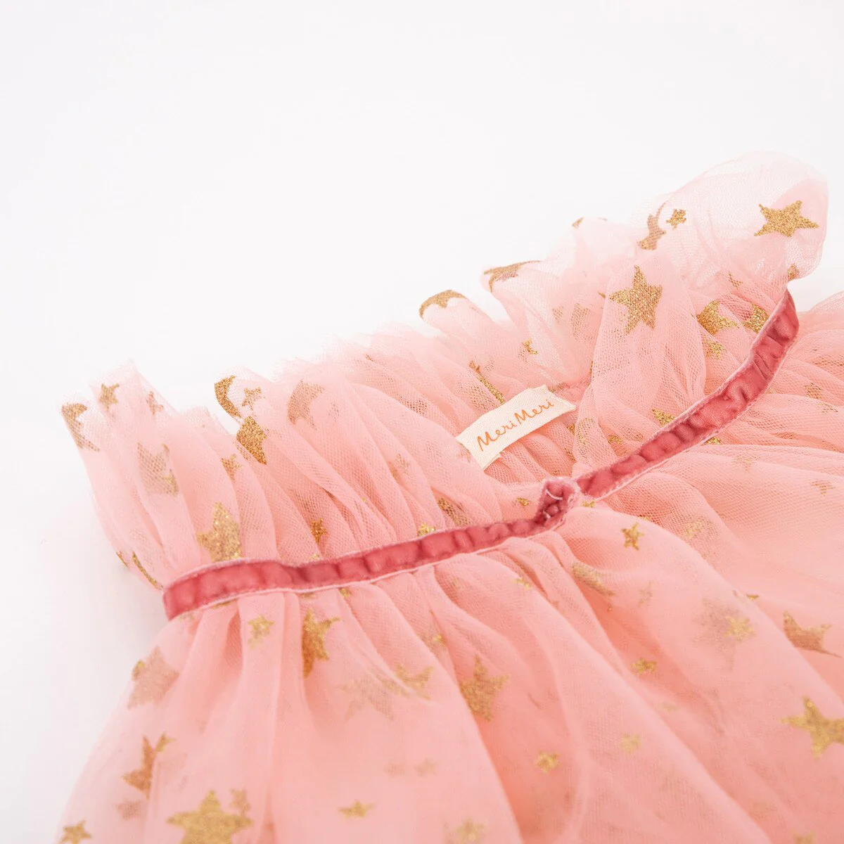 Meri Meri Pink Star Tulle Cape - Image 8