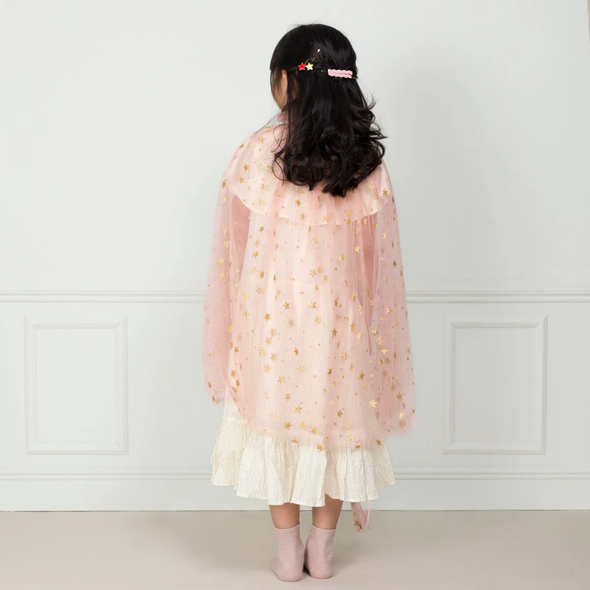 Meri Meri Pink Star Tulle Cape - Image 9
