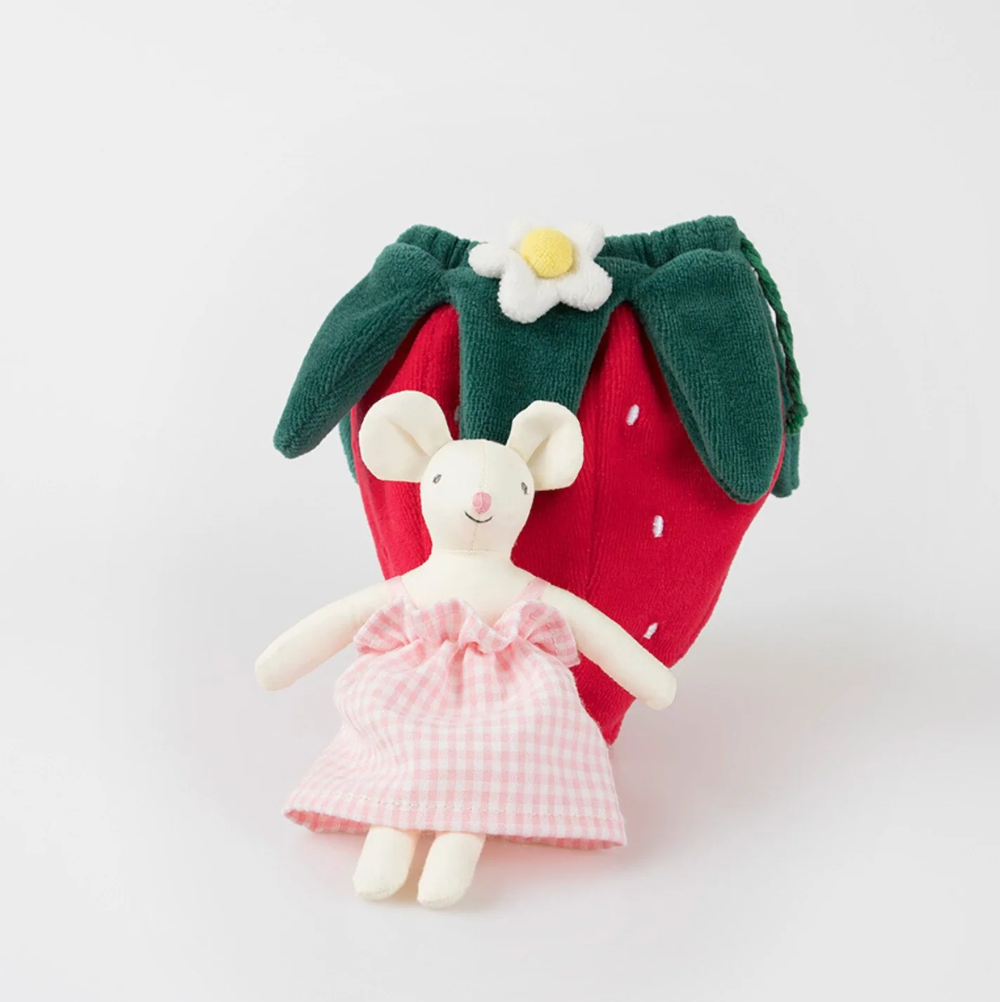 Meri Meri Strawberry Mouse Mini Doll - Image 3
