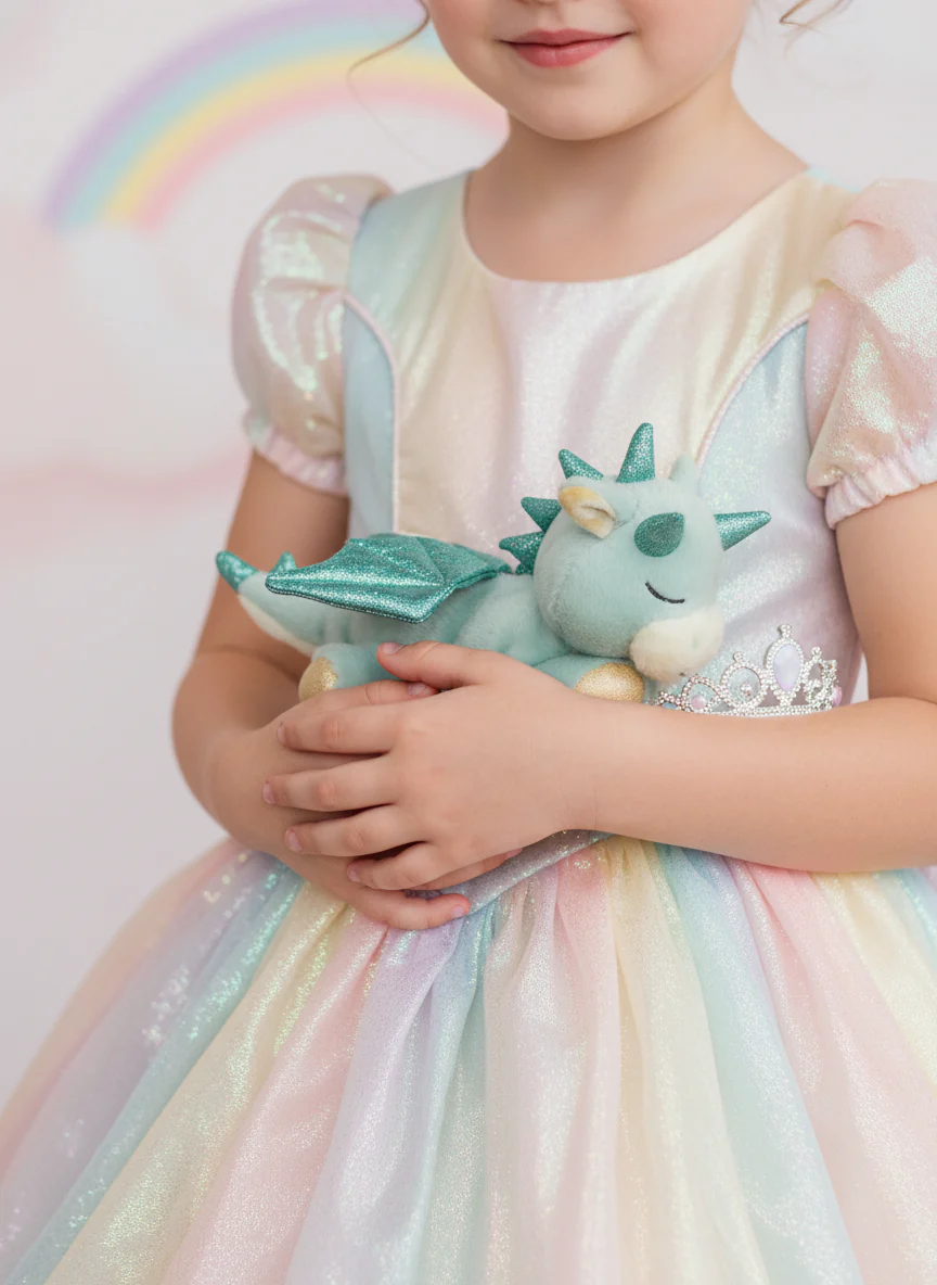 Olli Ella Binky Baby Dragon - Volt Green - Image 5