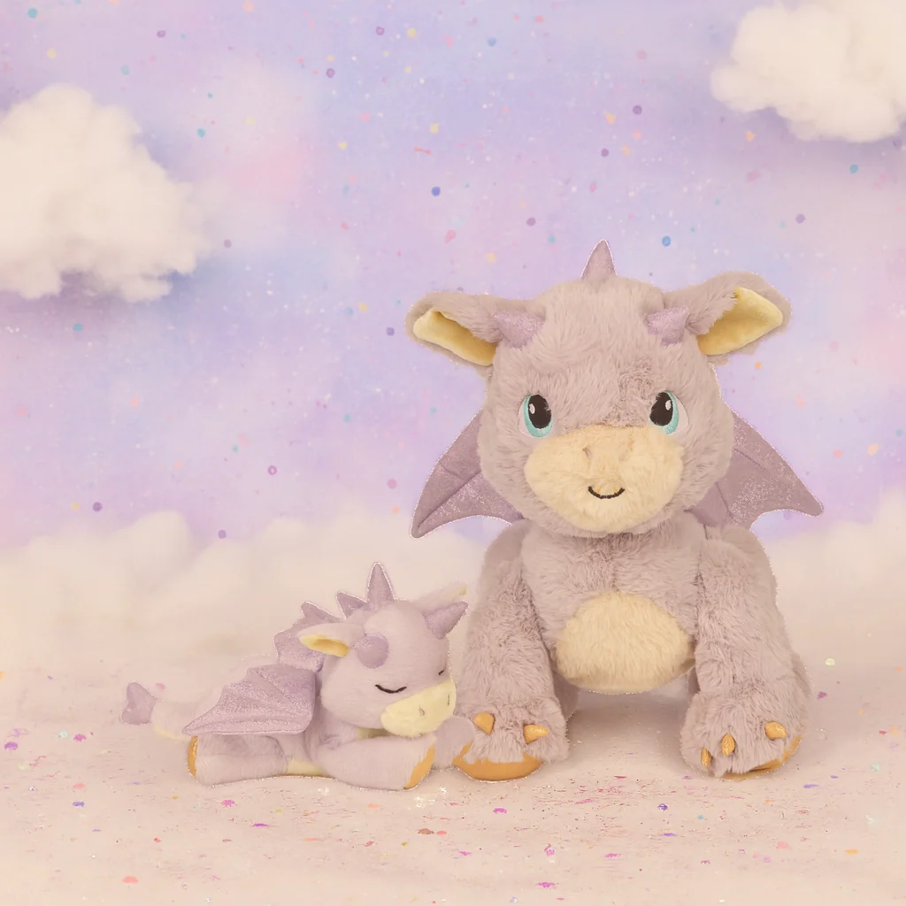 Olli Ella Binky Baby Dragon - Misty Lavender - Image 4