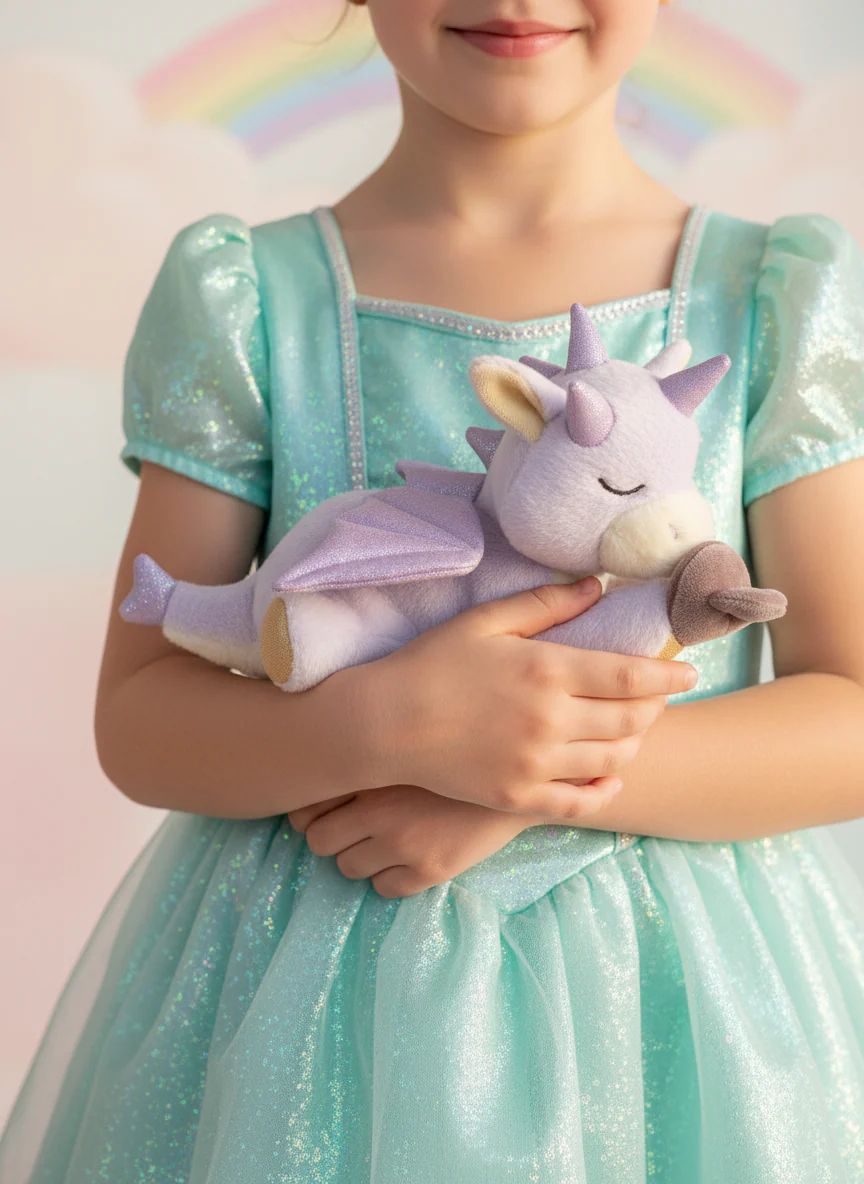 Olli Ella Binky Baby Dragon - Misty Lavender - Image 6