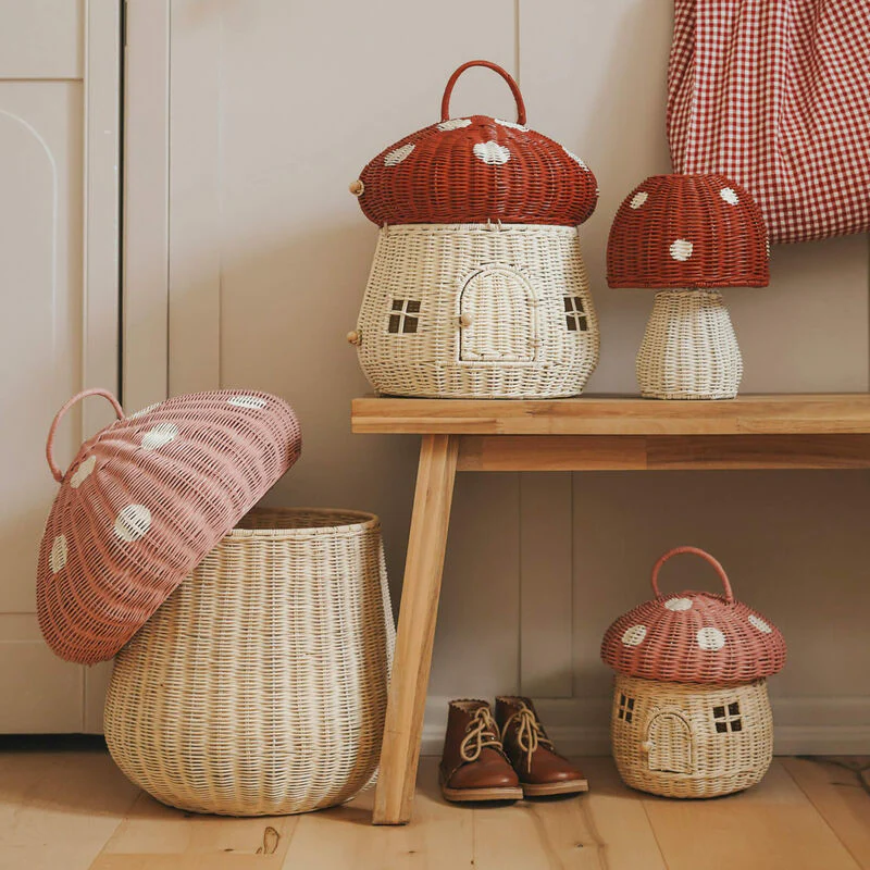 Olli Ella Mushroom Doll House - Red - Image 6