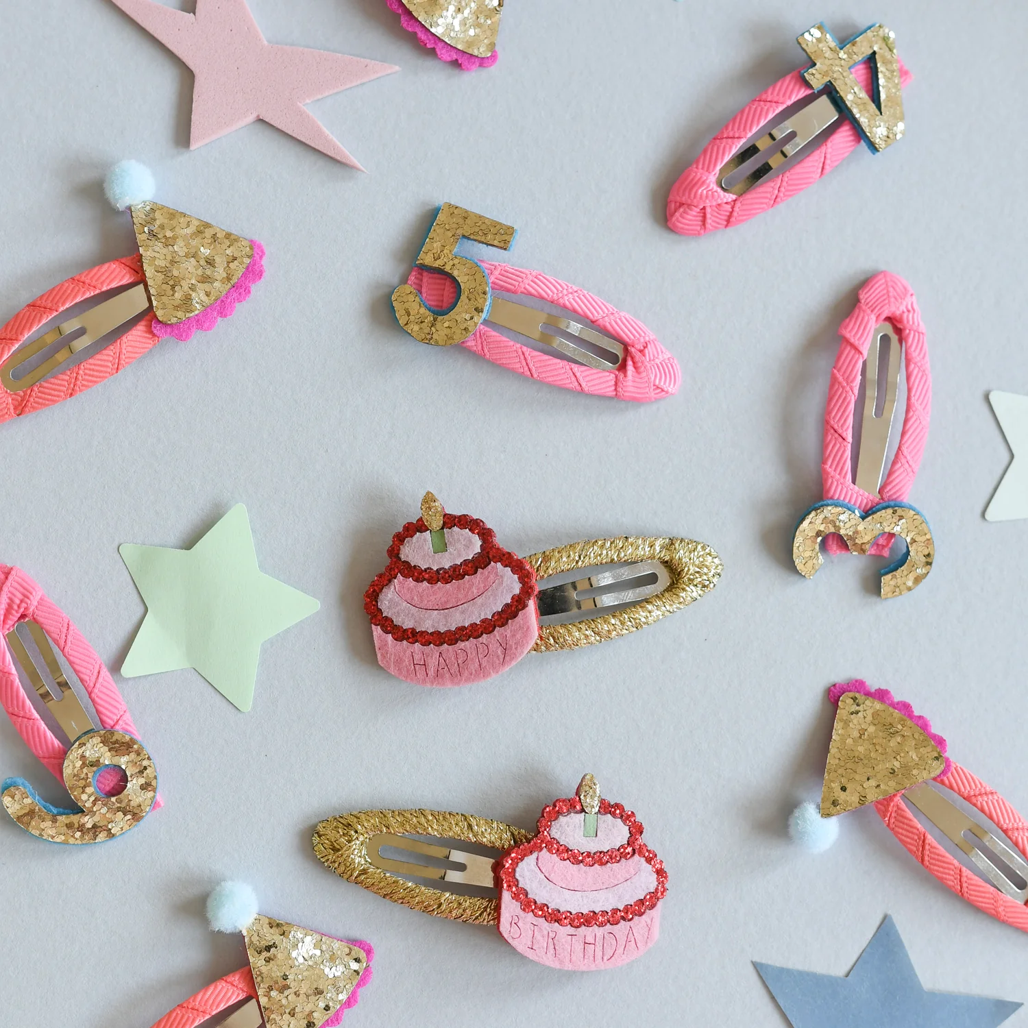 Rockahula Birthday Glitter Clips - Age 6 - Image 3
