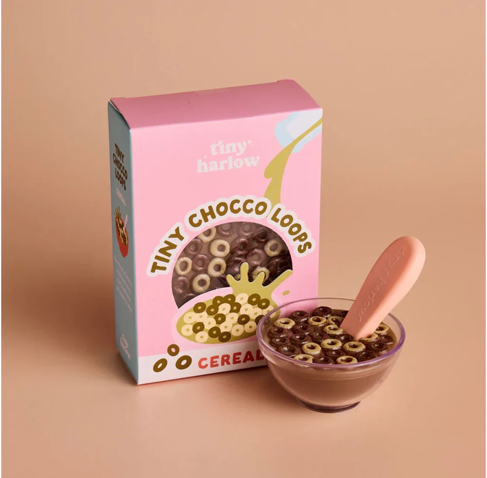 Tiny Harlow Tiny Chocolate Loops Cereal Bowl - Image 2